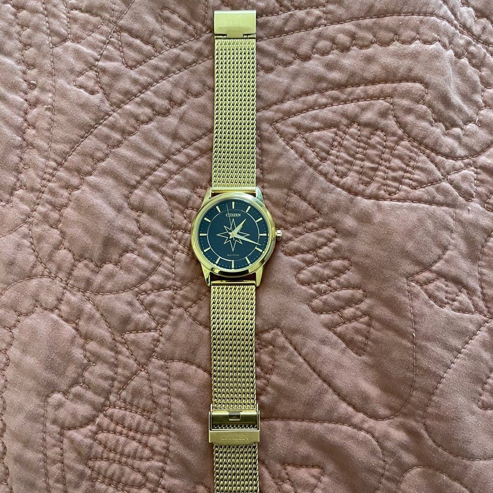 Gold Citizen Captain Marvel Watch
